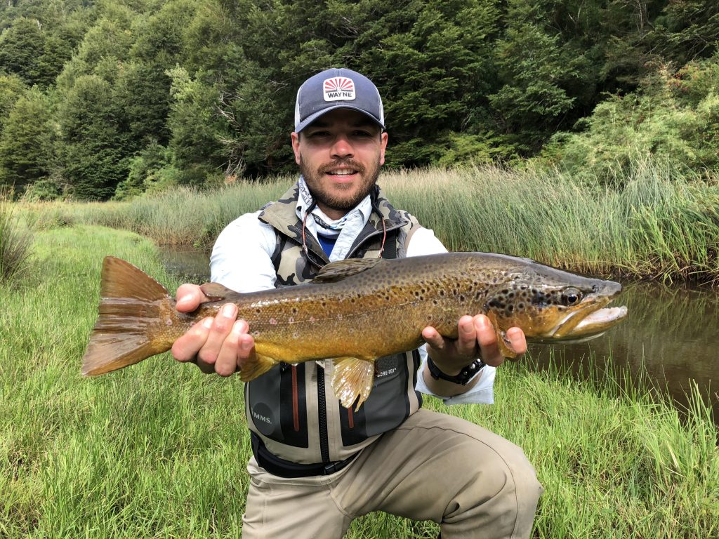 Sight fishing on the spring creek